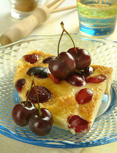 Pudin de cerezas