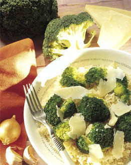 Arroz con verdura y queso