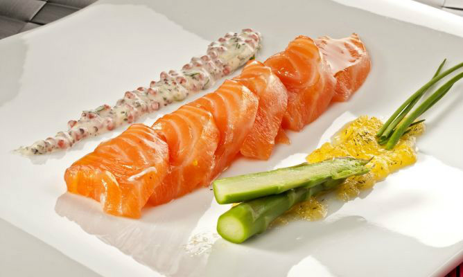 Salmón con marinado citrus fresh