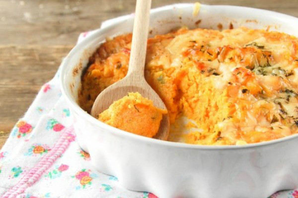 Puré horneado de boniato