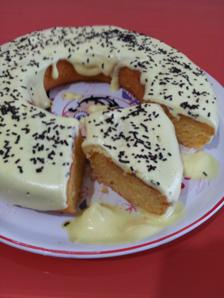 Bizcocho de calabaza con glaseado de naranja