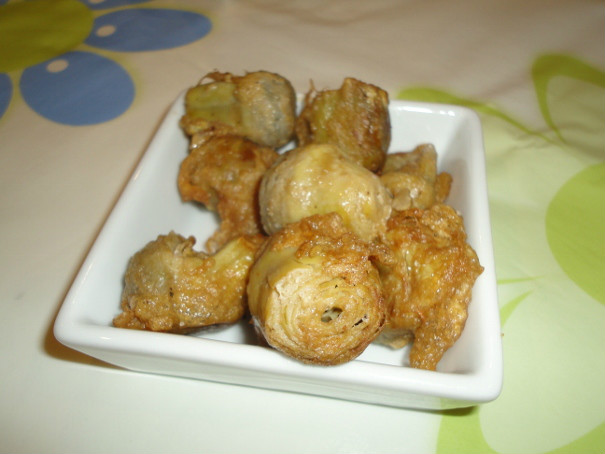alcachofas rebozadas